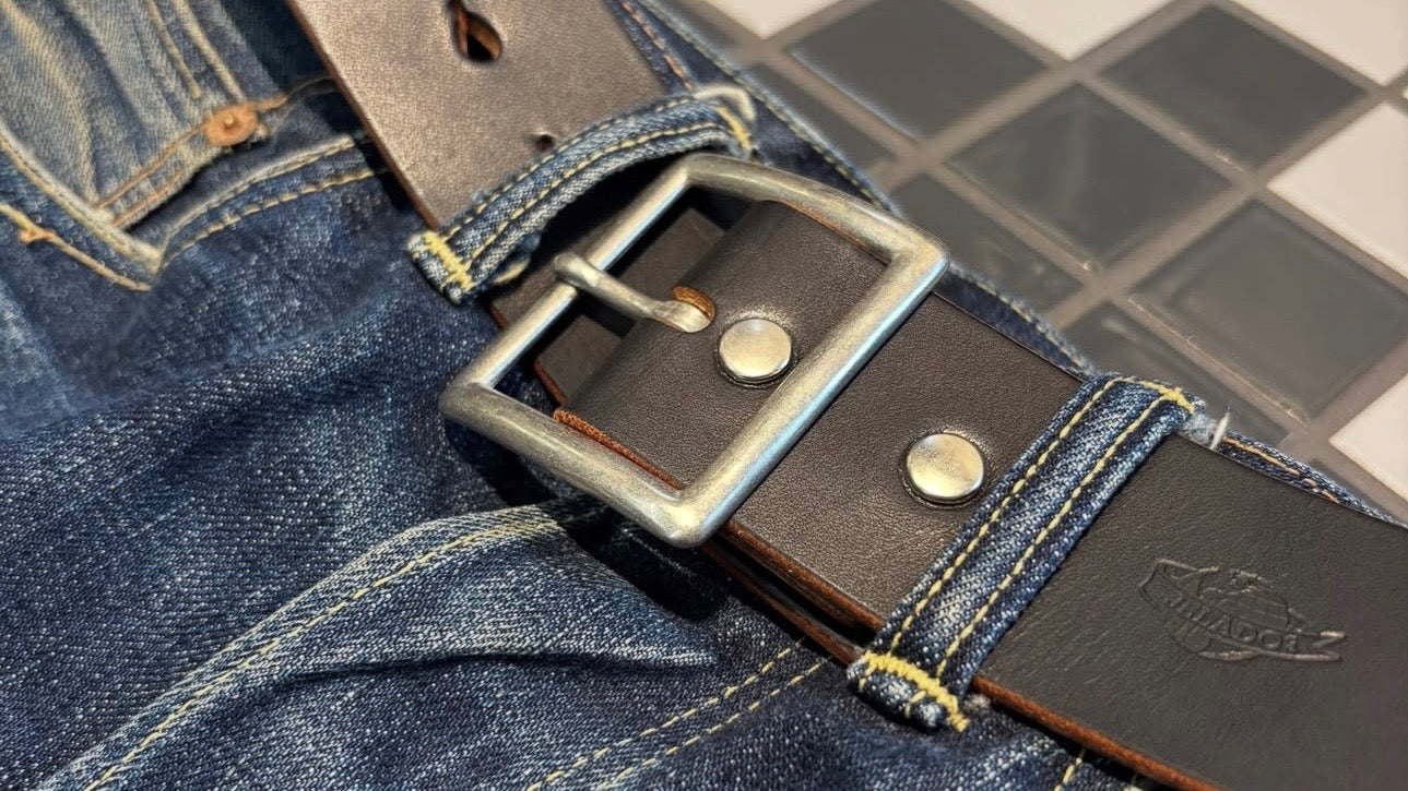 無骨な男らしさを感じさせるベルト、Garrison Belt ～Flagship Store
