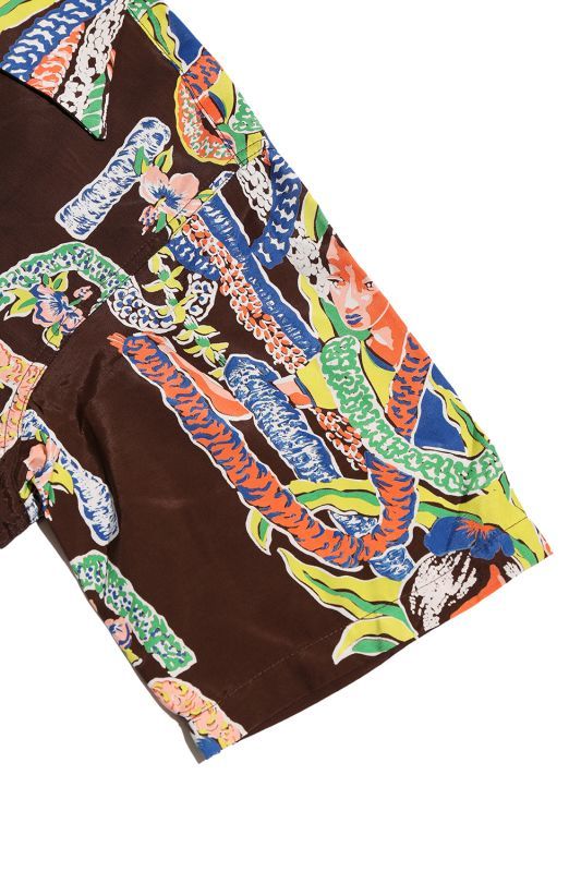 Kona Bay Hawaii Aloha Girl Aloha Shirt (アロハガールアロハシャツ)【BK-RA2003】