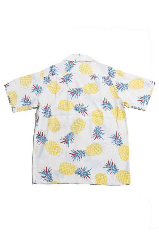 Kona Bay Hawaii Pineapple Aloha Shirt (パイナップルアロハシャツ)【BK-RA2004】