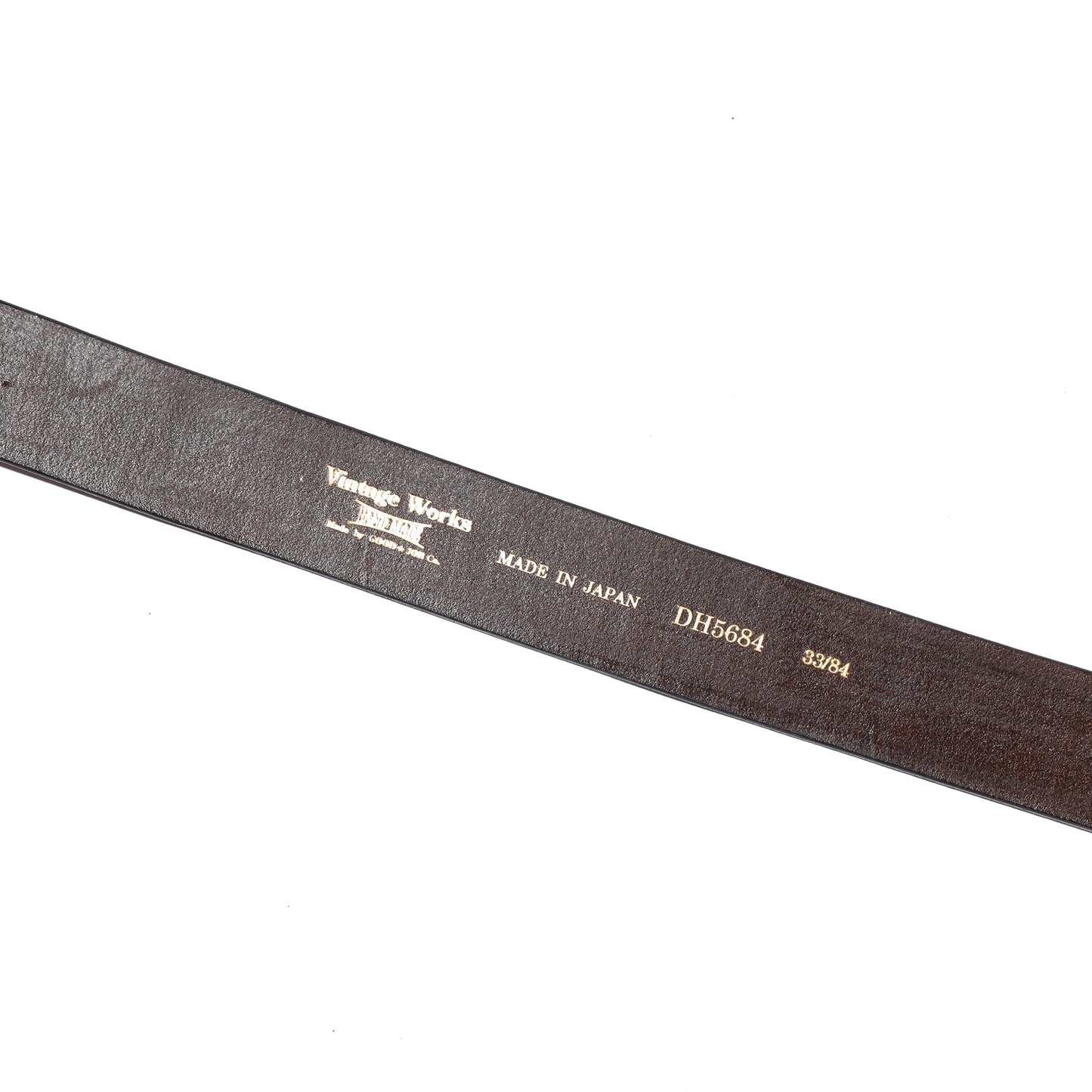 Vintage Works Leather Belt 7Hole 8角バックル【DH5684】