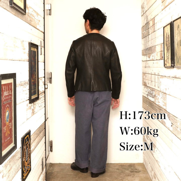 【Coming Soon 】Round-neck Leather Waistcoat【TM03430】