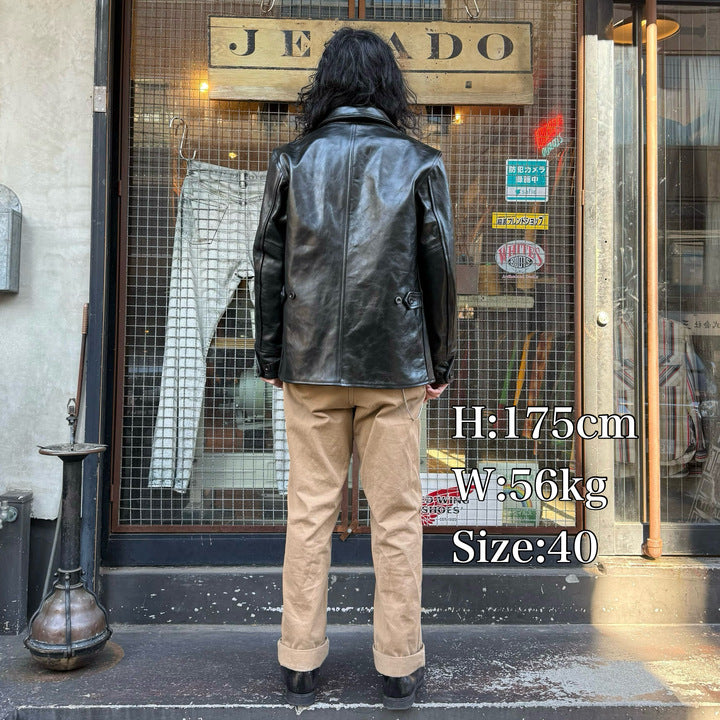 COLIMBO STOCKMANS' LEATHER COAT -30's Style Leather Work Coat- Horse Hide【ZZ-0132】