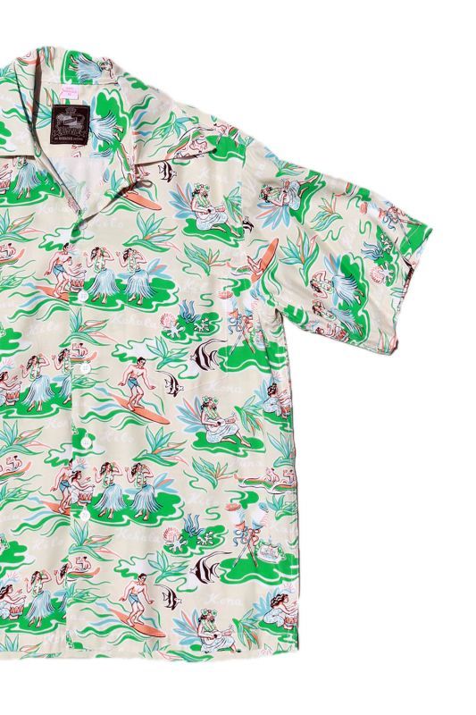 Kona Bay Hawaii Big Island Aloha Shirt (ビッグアイランドアロハ