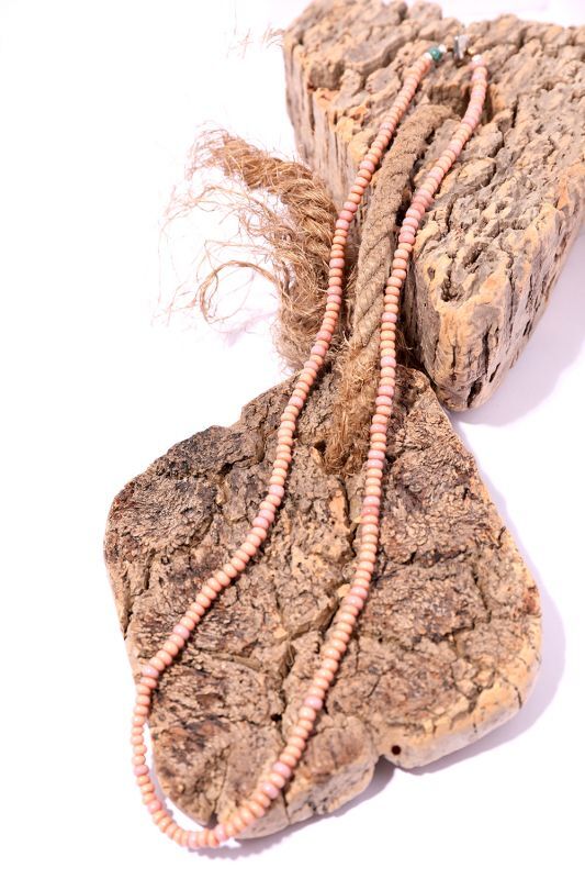 SunKu/サンク Antique Beads Necklace&Bracelet BabyPink【SK-LTD-002