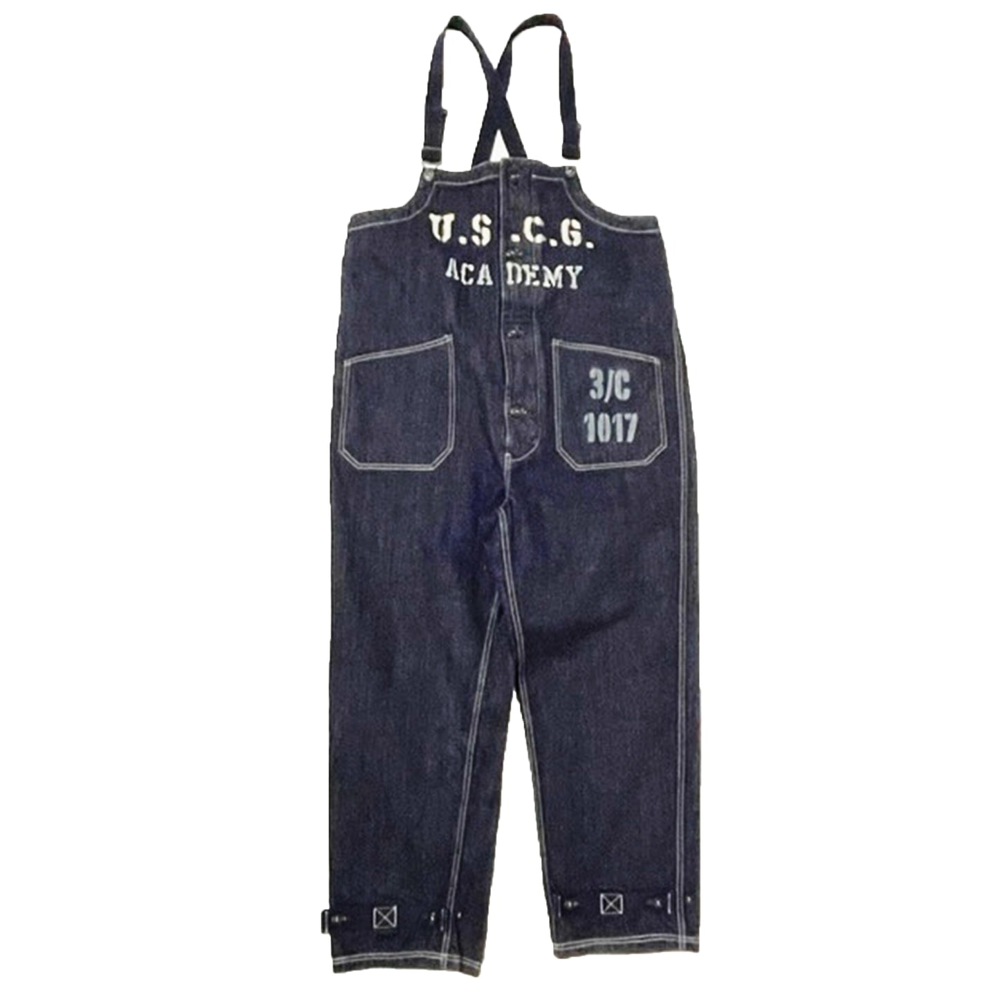 COLIMBO OLD MIDSHIPMEN'S BIB OVERRALL-CUSTOM- "U.S.C.G.A.""【ZX-0203】