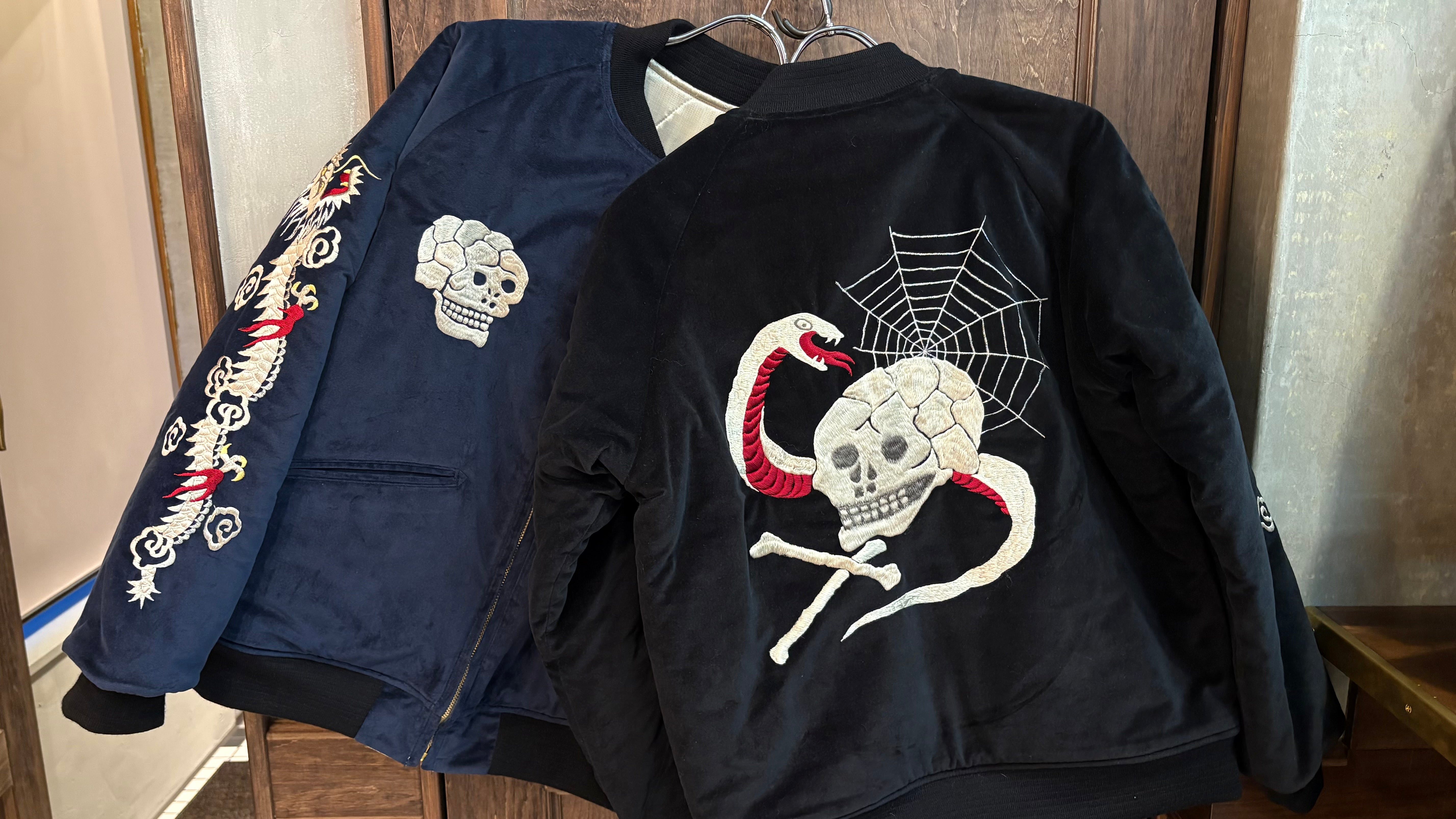 秘蔵するヴィンテージアイテムの復元-Skull Snake Souvenir Jacket