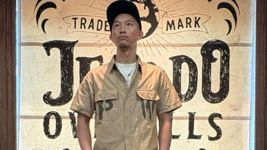 シャツに配したPWステンシル、S/S Officer Shirt PW Stencil　～Flagship Store～