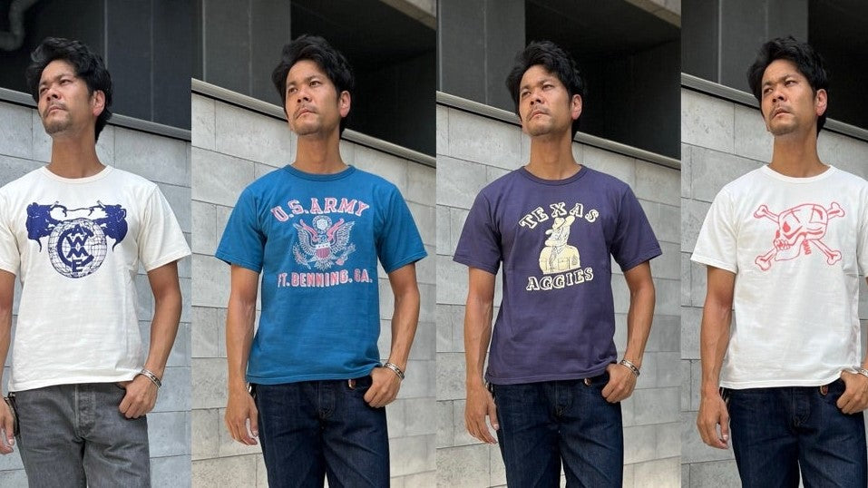 ～両店・オンラインで大好評のプリントTee & 夏季休業のお知らせ & 今週の新着動画は『41Khaki Vintage Finish解説動画』〜【WEST】