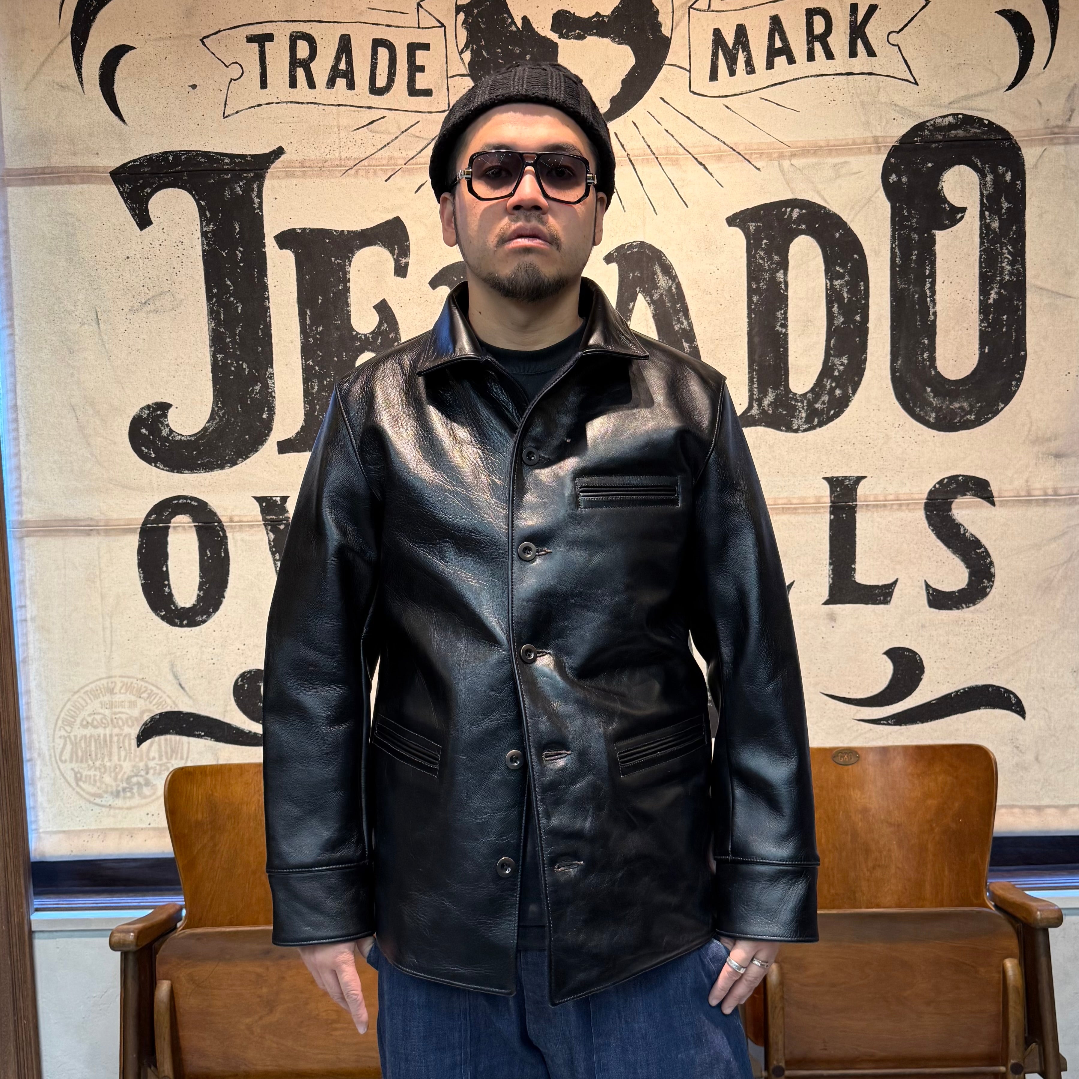 COLIMBO STOCKMANS' LEATHER COAT -30's Style Leather Work Coat