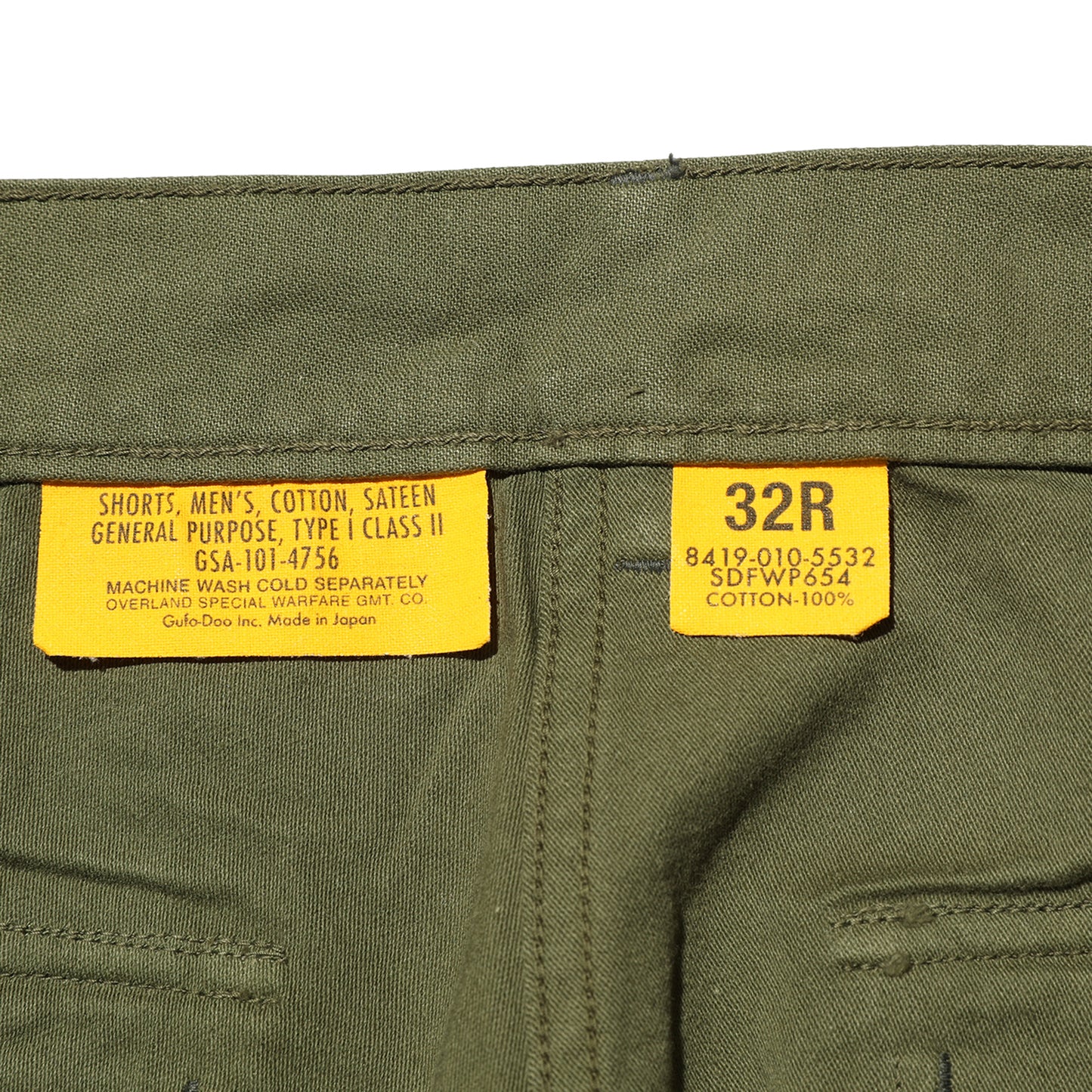 COLIMBO 50’s Army Utility Shorts"Fort Bragg"-Plain-【ZZ-0215】