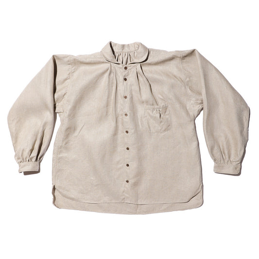 The 2 Monkeys Herrinbone Linen Artisan Shirts【TM02153】