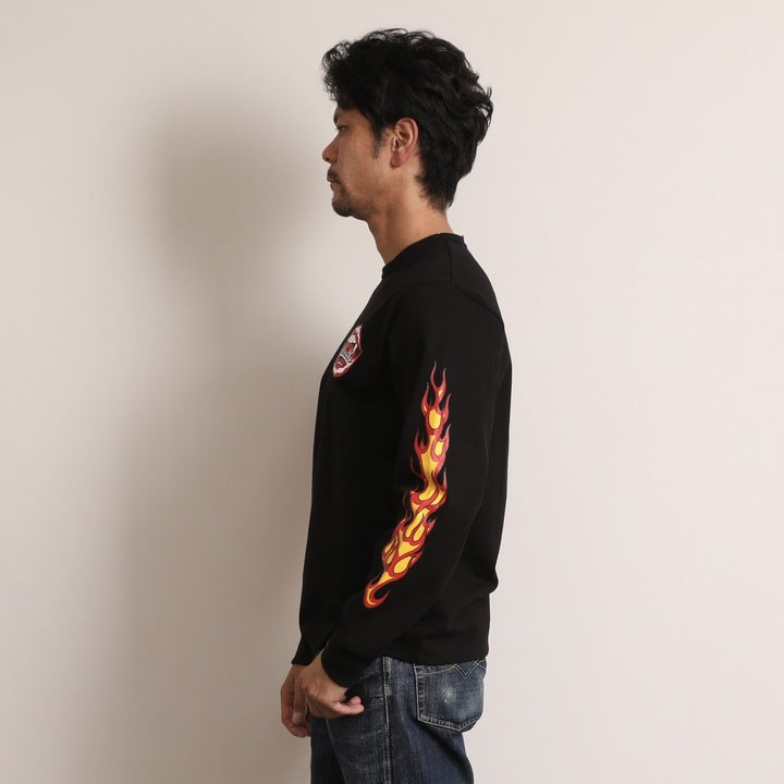 【Coming Soon】 Flame Sleeve Tee【AB11207】