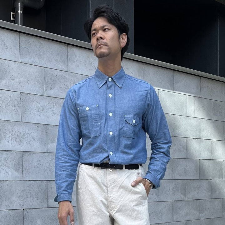 JELADO Smoker Shirt Indigo Chambray【JP94112】