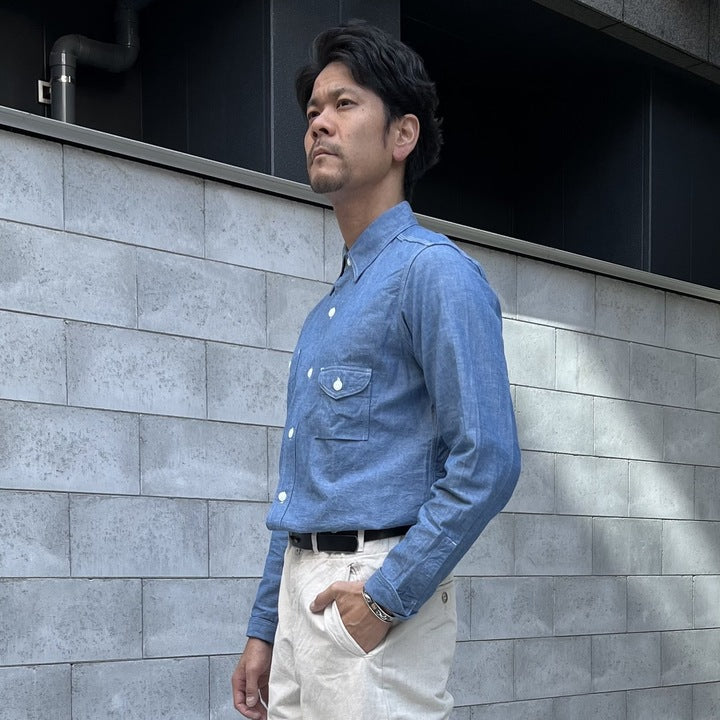 JELADO Smoker Shirt Indigo Chambray【JP94112】