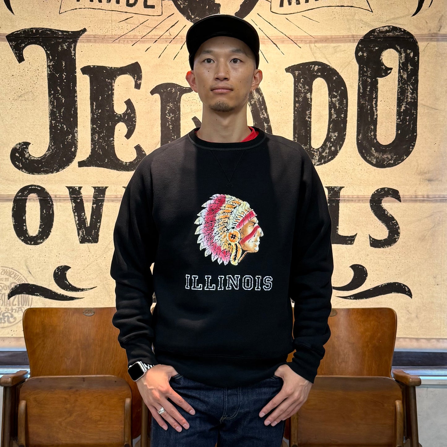 ILLINOIS Flocky Pt Sweat【AB12201】