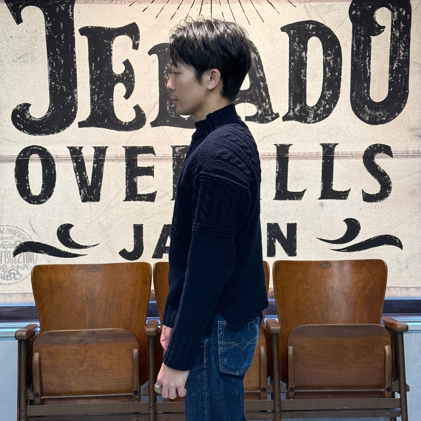 The 2 Monkeys Old Style Guernsey Sweater【TM13853】