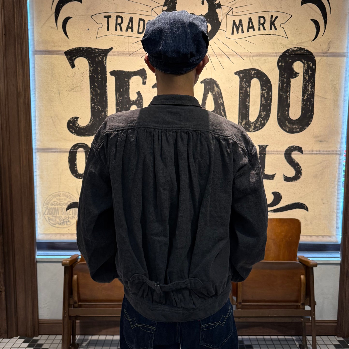 The 2 Monkeys French Work Blouse 【TM11451】