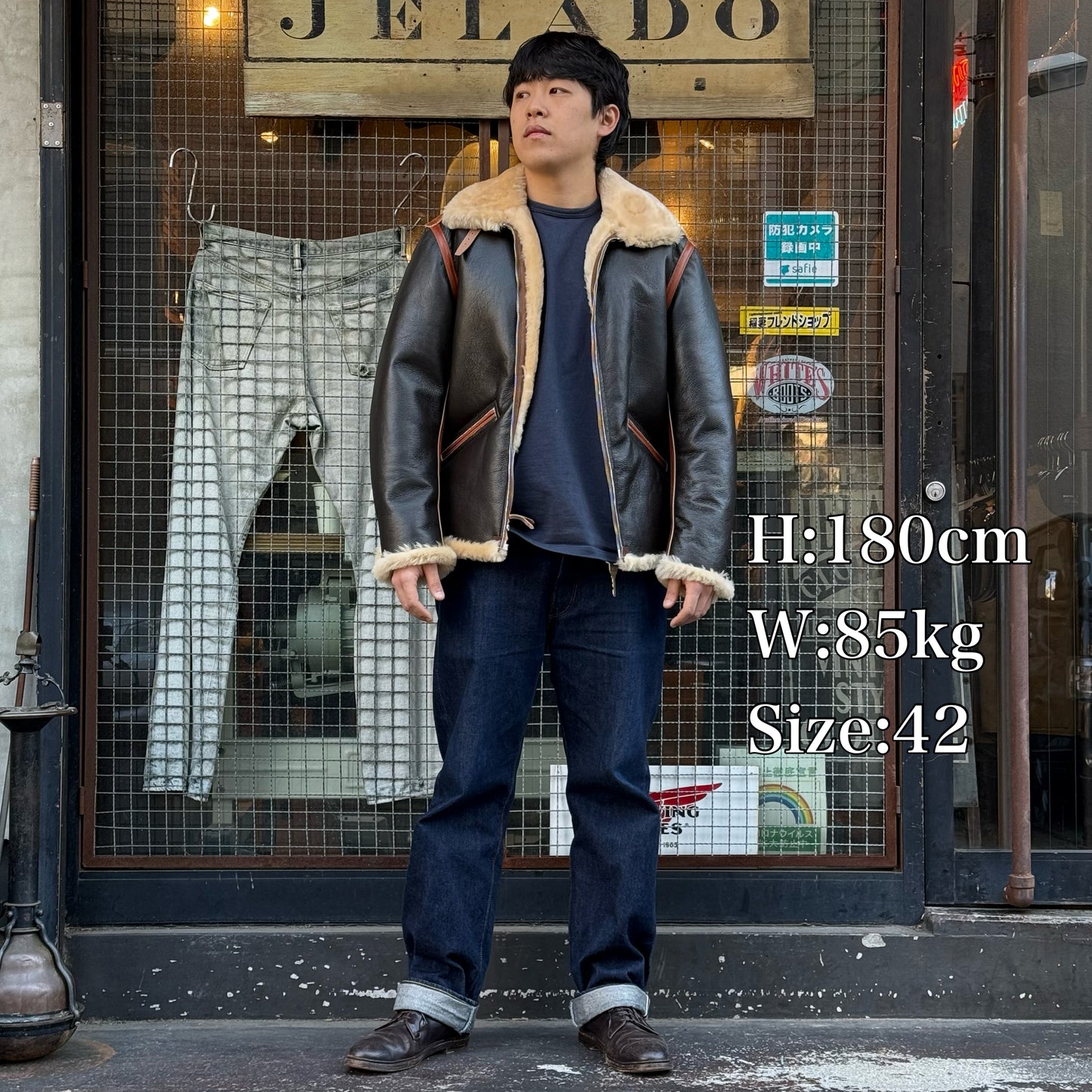 COLIMBO A.A.F Type Winter LT. Flight JKT=B-6= Seal Brown【ZZ-0138】