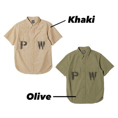 【Coming soon】S/S Officer Shirt PW Stencil Custom【CT21114B】