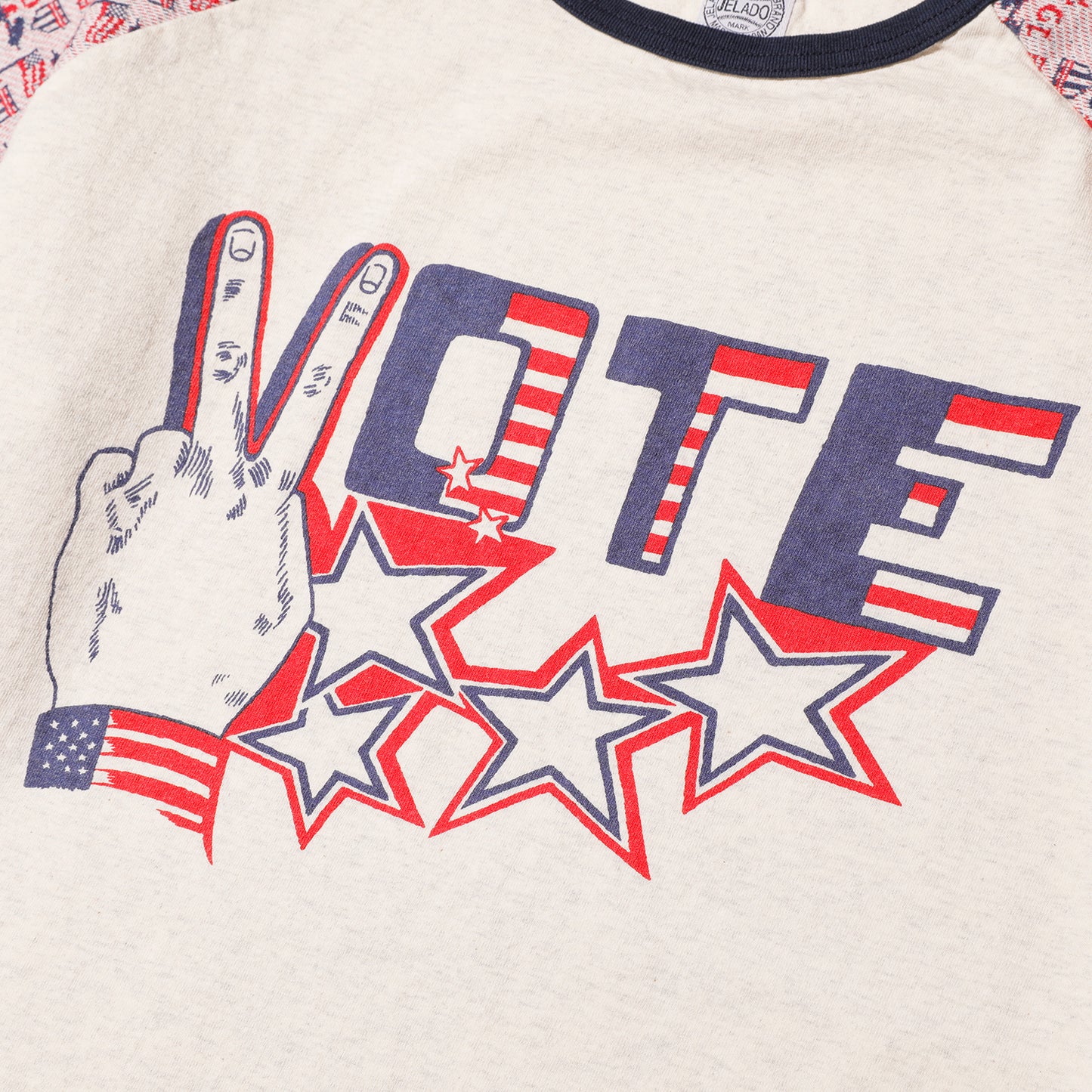 Raglan Tee VOTE Print【AB23212】