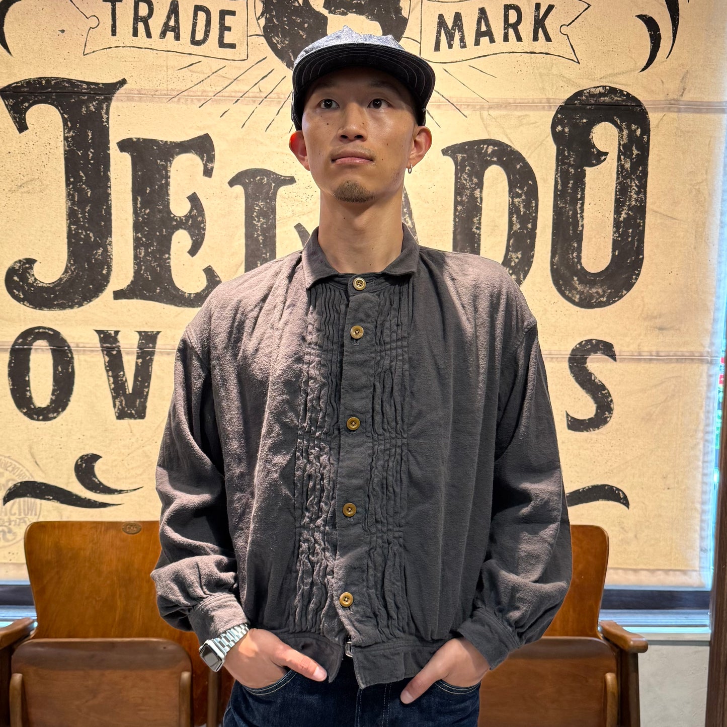 The 2 Monkeys French Work Blouse 【TM11451】