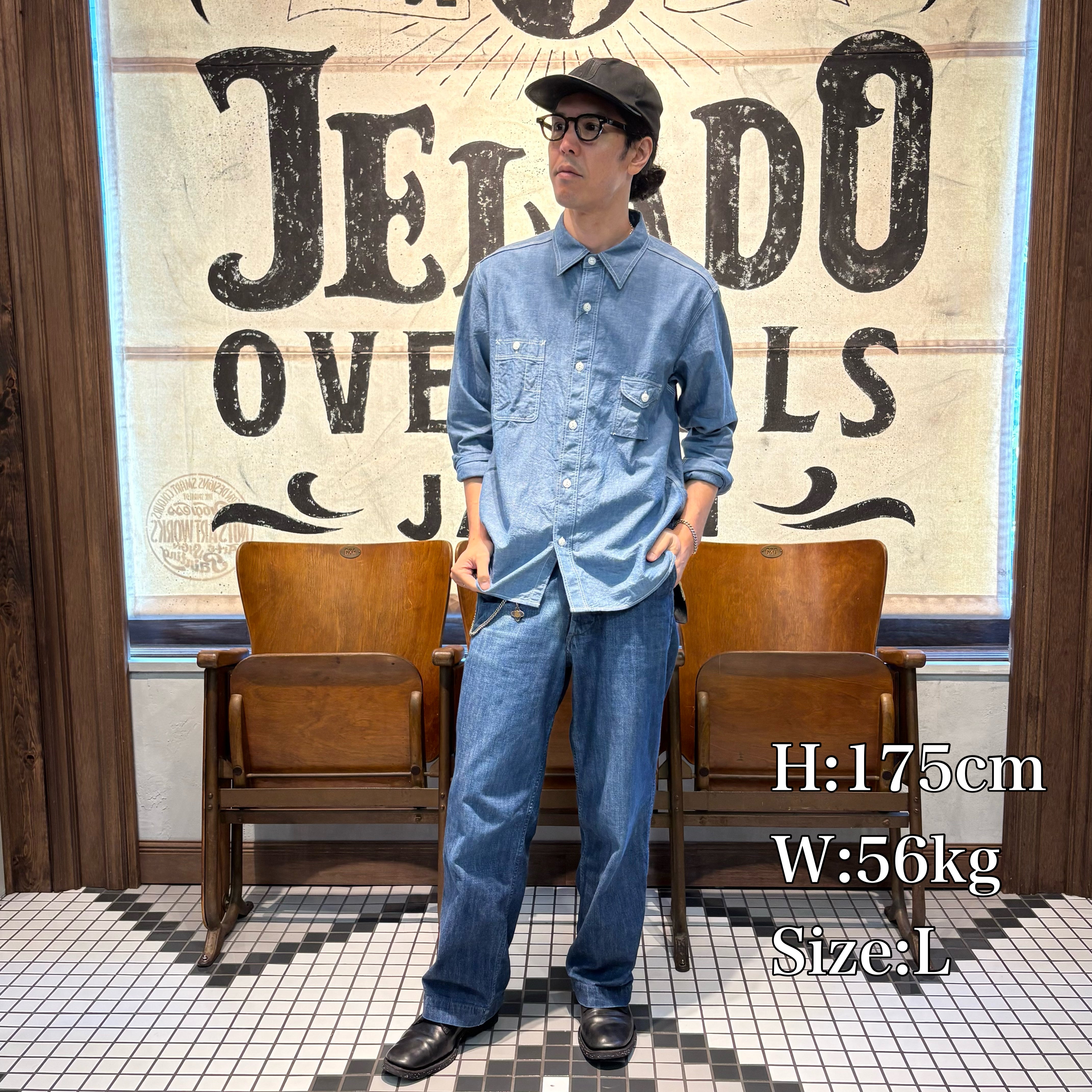 【美品】JELADO Smoker Shirt IndigoChambray JELADO Smoker Shirt Indigo Chambray【JP94122】