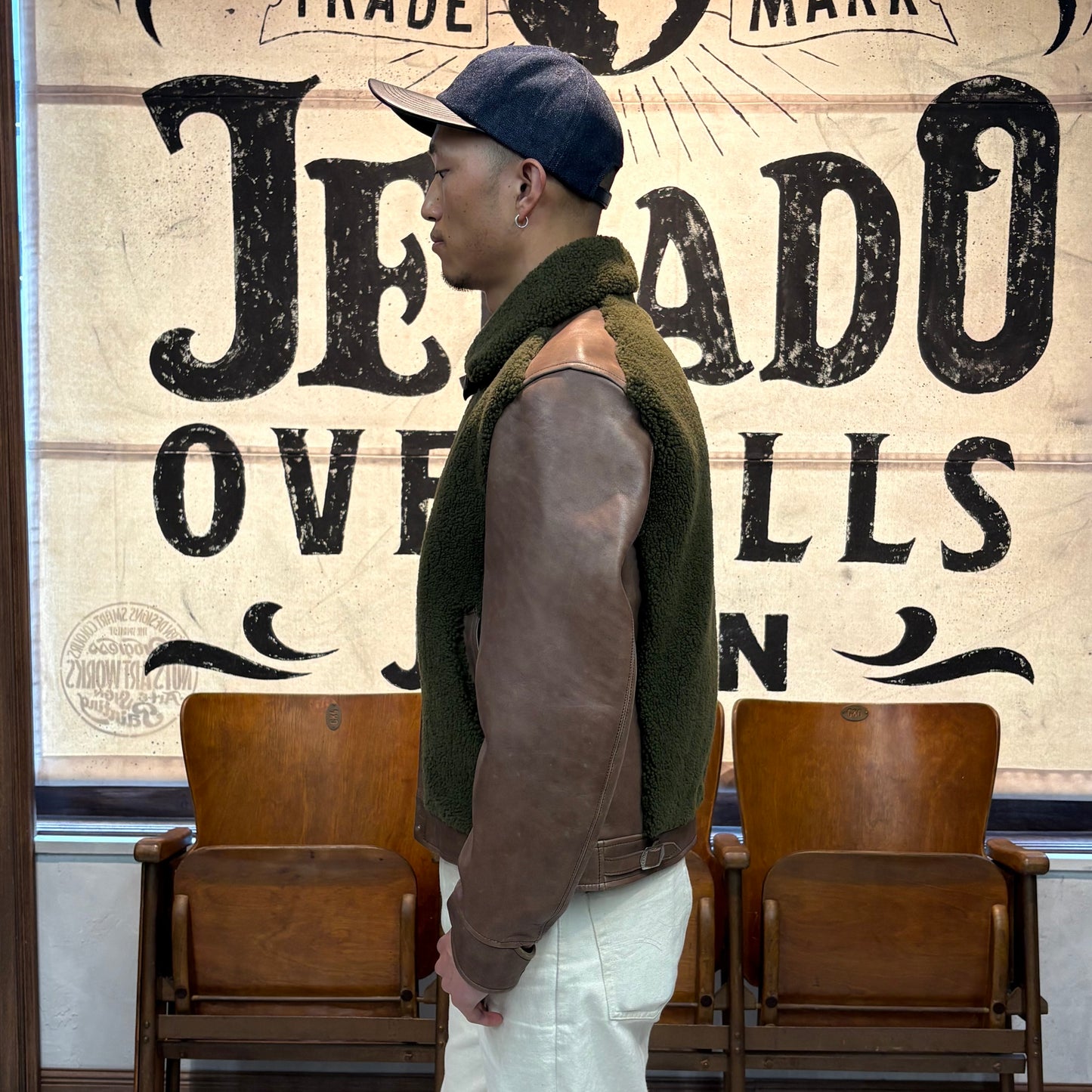 JELADO Ben Lilly Horse Hide Grizzly JKT(ベンリリーホースハイドグリズリージャケット) Full Aniline Finish Cherry Brown【AG63420】