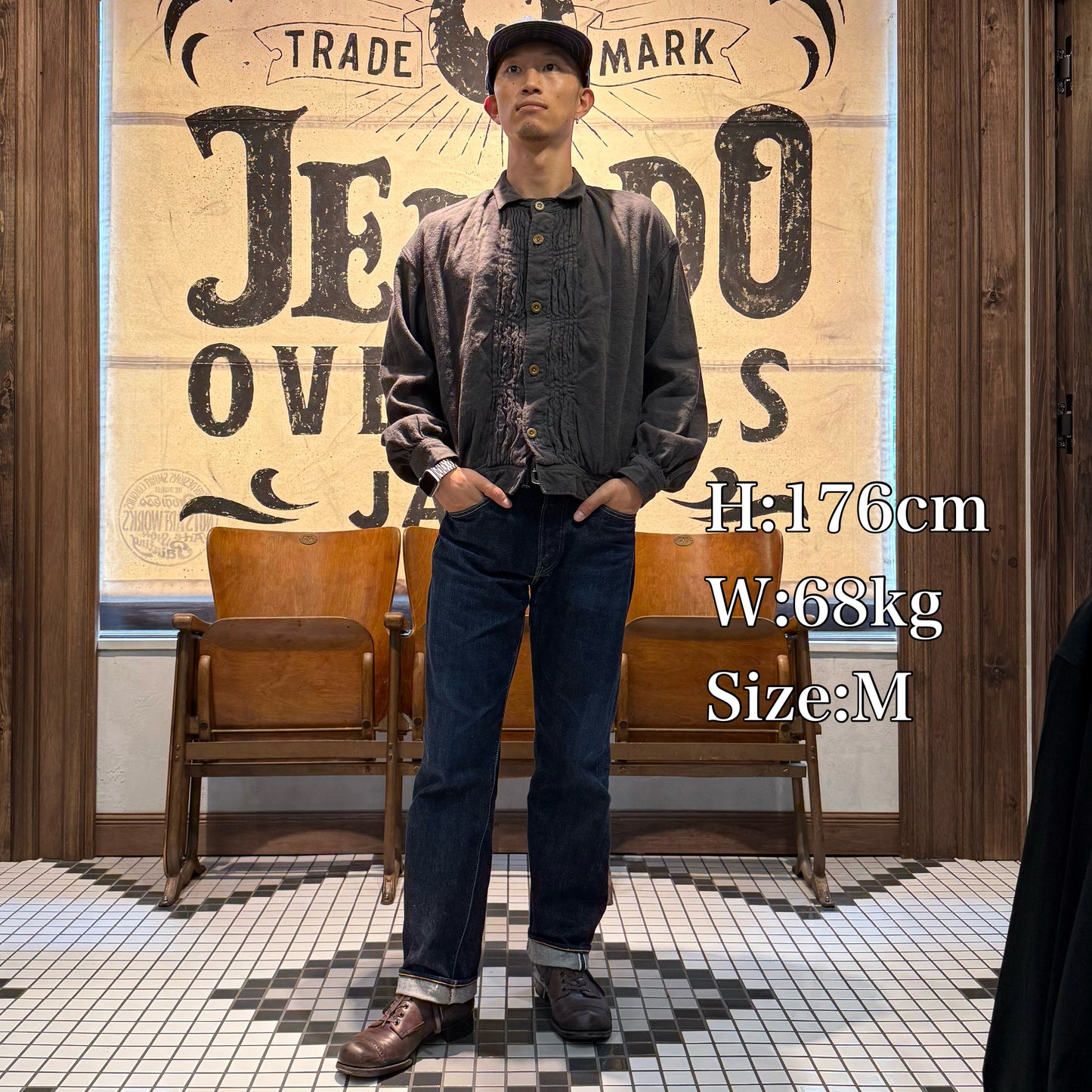 The 2 Monkeys French Work Blouse 【TM11451】