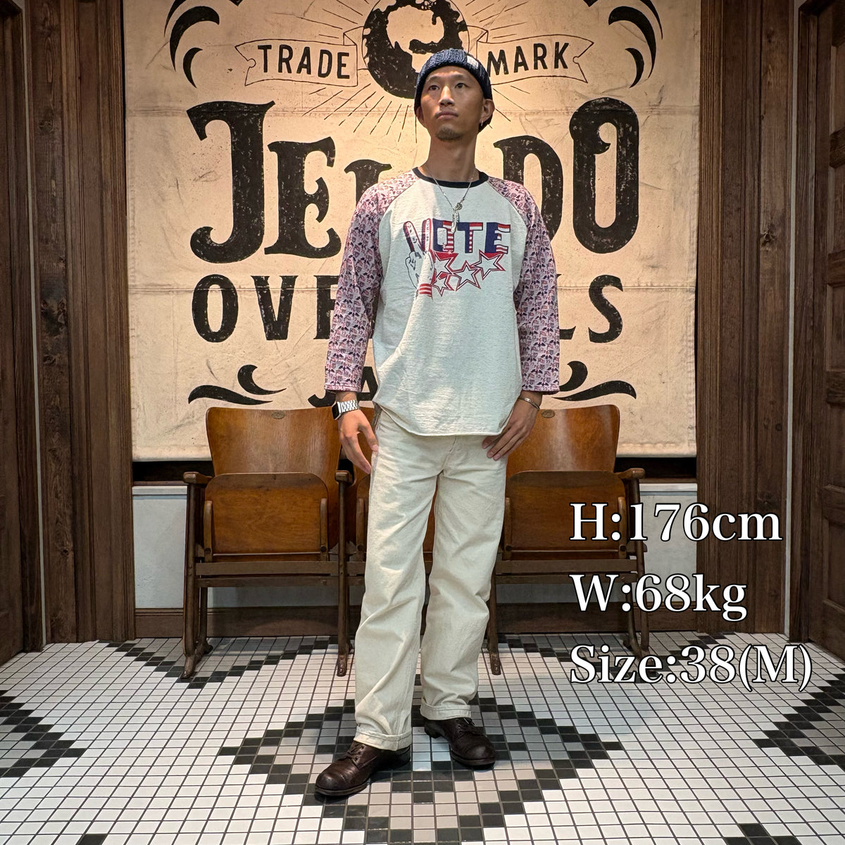 Raglan Tee VOTE Print【AB23212】