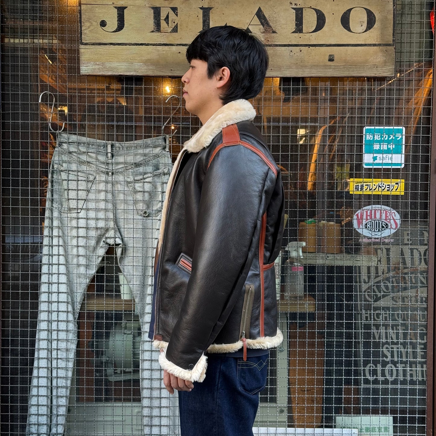 COLIMBO A.A.F Type Winter LT. Flight JKT=B-6= Seal Brown【ZZ-0138】