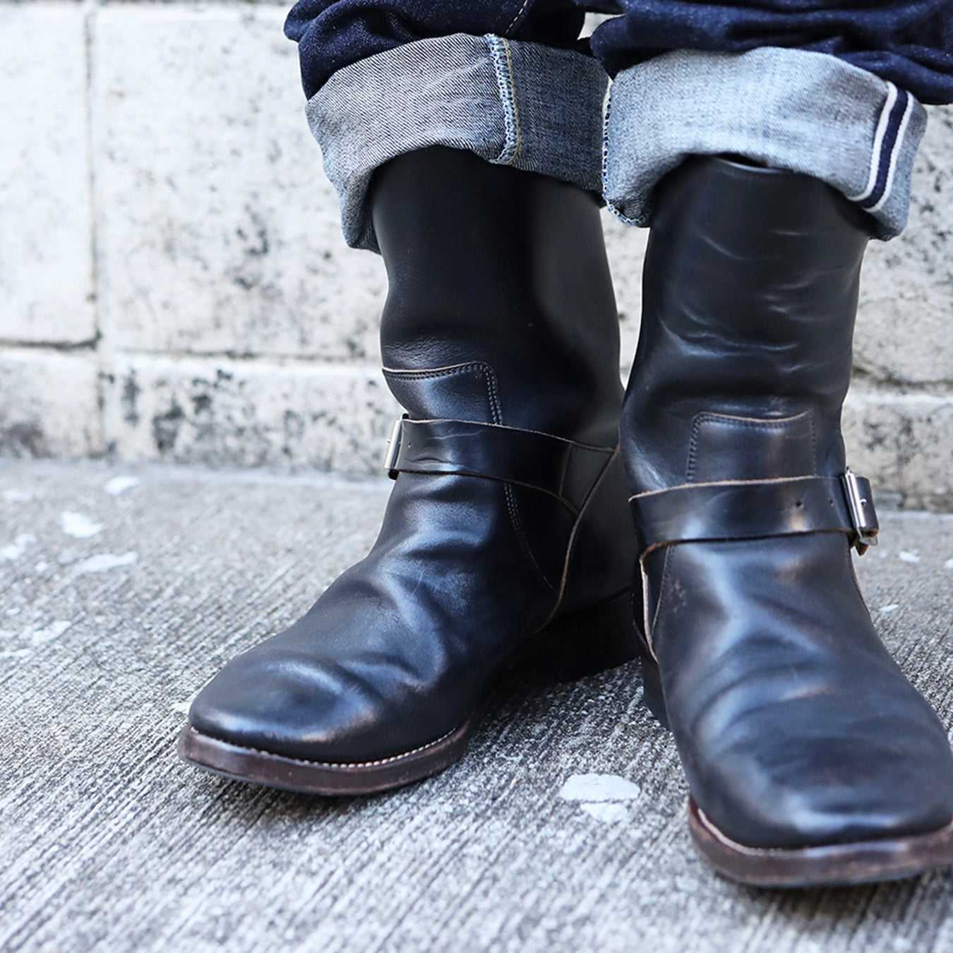 JELADO the BOOTED ENGINEER BOOT BLACK(茶芯）【JB94901】