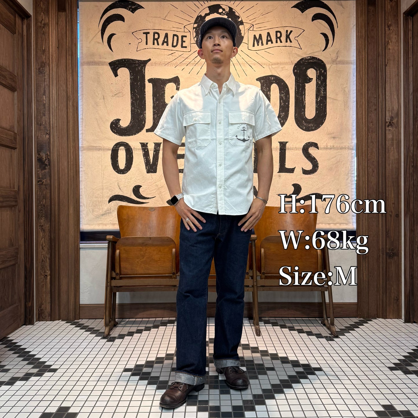 JELADO Officer Shirt [CT82113B] Stencil Custom