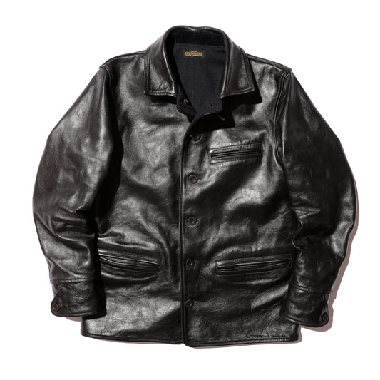 COLIMBO STOCKMANS' LEATHER COAT -30's Style Leather Work Coat- Horse Hide【ZA-0123】