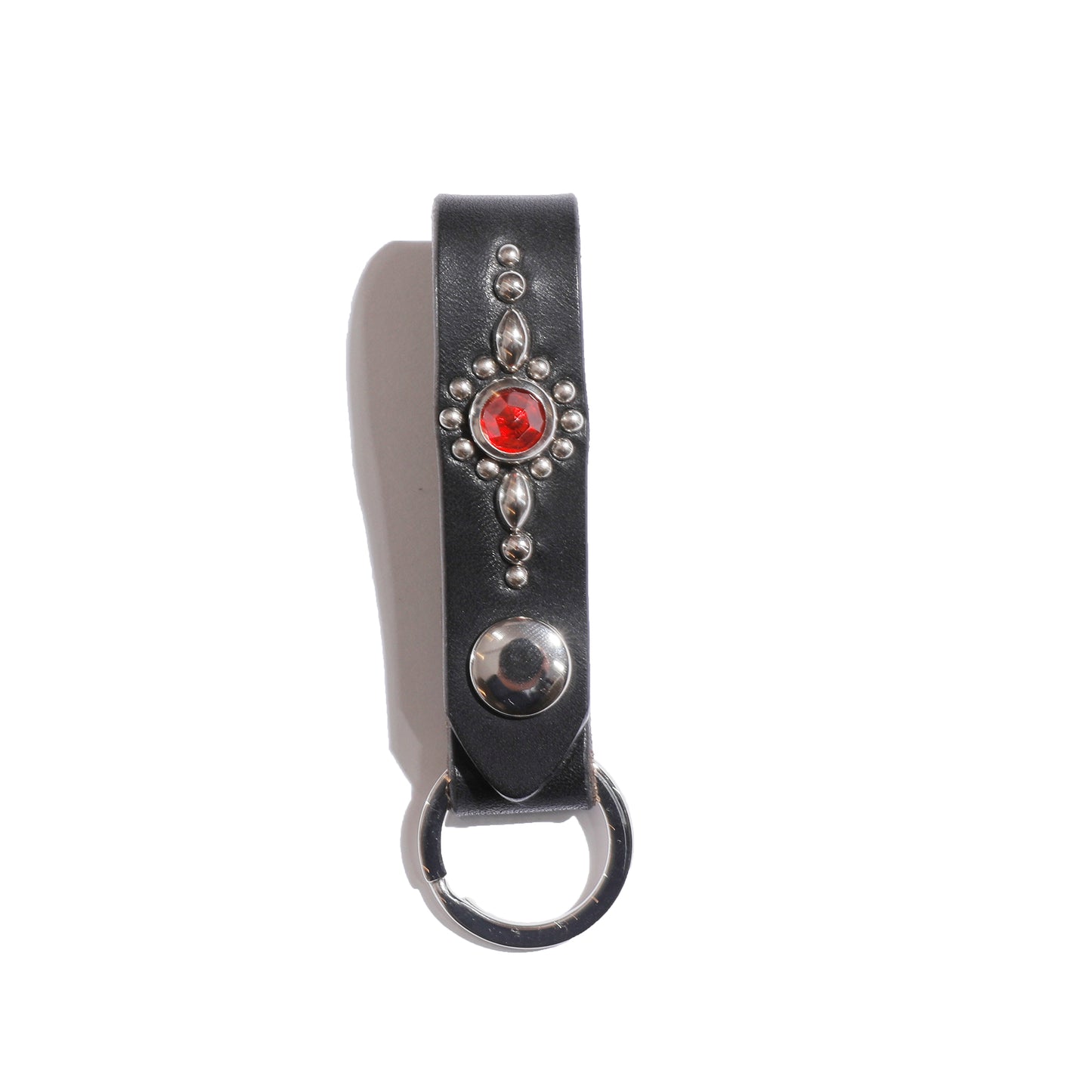 COLIMBO Jewel Studded Leather Key Ring “Helios Pattern” [ZA-0706]