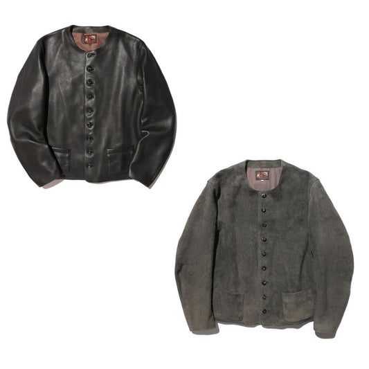 【Coming Soon】The 2 Monkeys Round-neck Leather Waistcoat【TM03430】