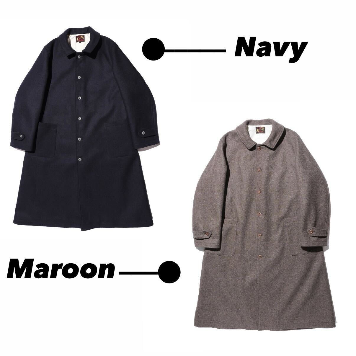 [Coming Soon] The 2 Monkeys Long-A Wool Over Coat [TM13454]