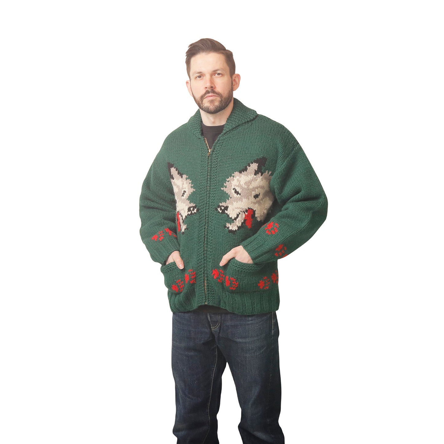 【Coming Soon】Cowichan Style Sweater WOLF【JP23806】