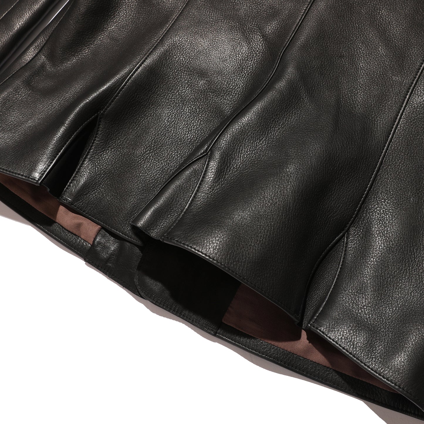 The 2 Monkeys Round-neck Leather Waistcoat【TM03430】