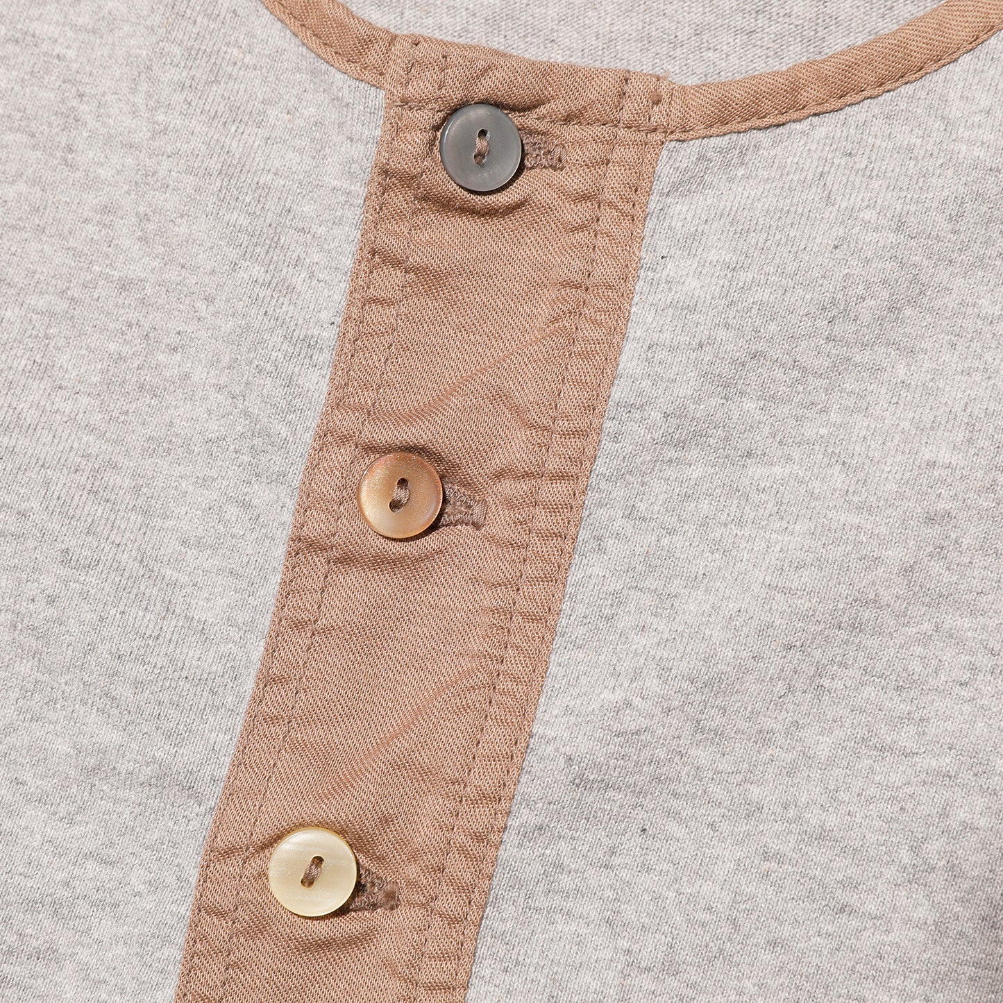 The 2 Monkeys Classic Henley Shirt【TM12244】