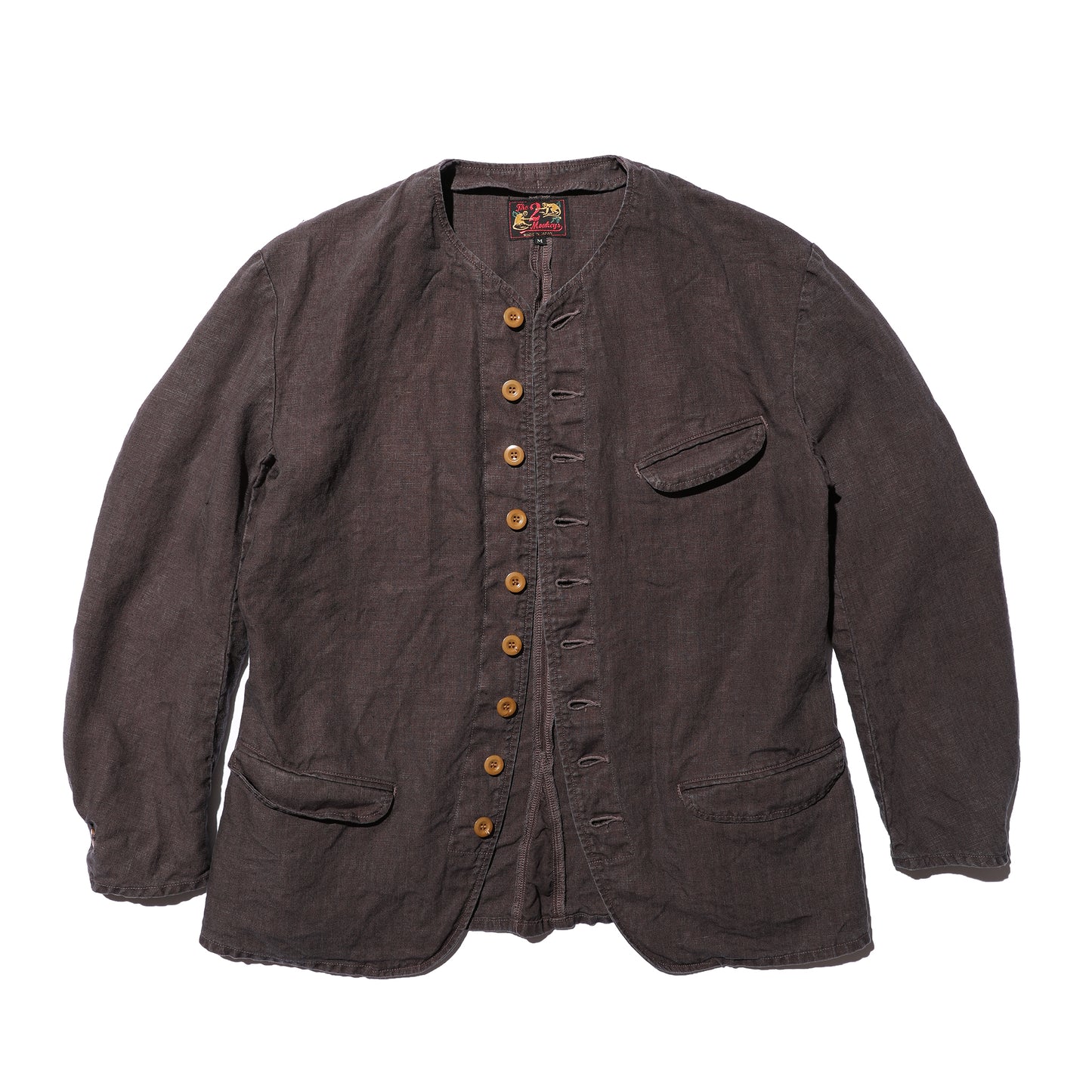 The 2 Monkeys 1735 Linen  Coat【TM82440】