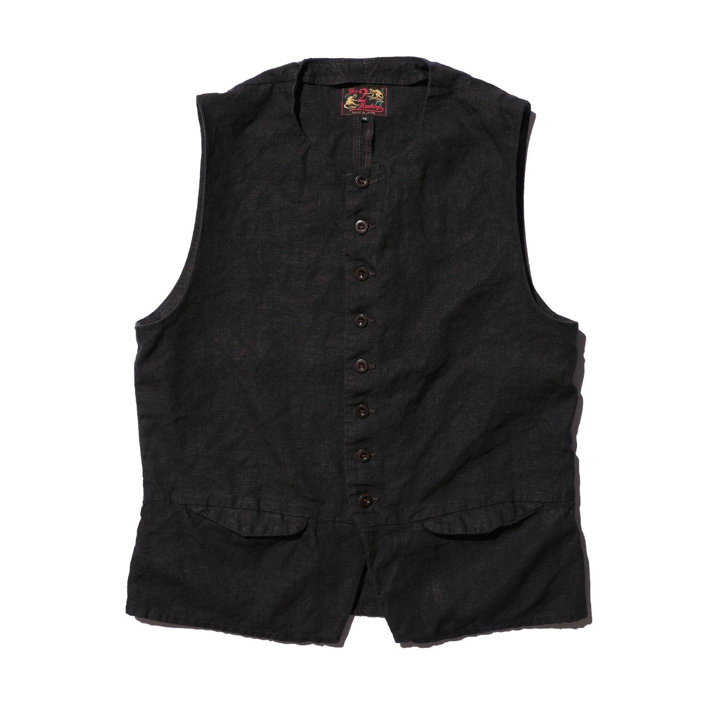 The 2 Monkeys 1760 Linen Vest【TM82541】