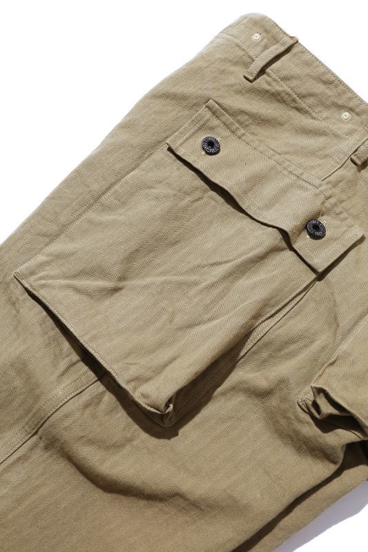 COLIMBO "Original Trench Digger Pants"-Classic Herringbone Twill- Khaki【ZU-0218】