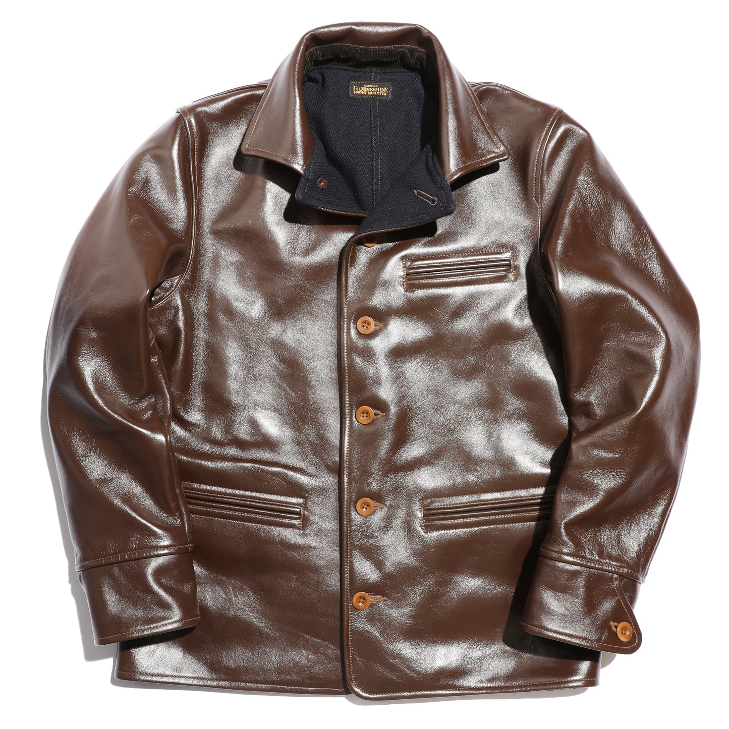 COLIMBO STOCKMANS' LEATHER COAT -30's Style Leather Work Coat- Horse Hide【ZZ-0132】