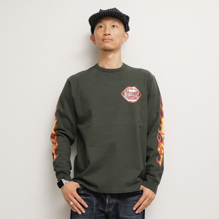 Flame Sleeve Tee【AB13233】