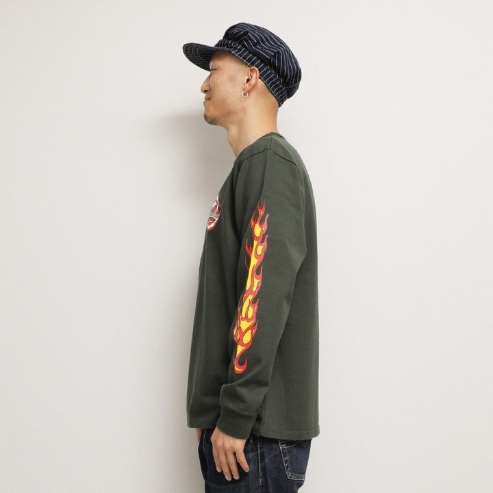 Flame Sleeve Tee【AB13233】