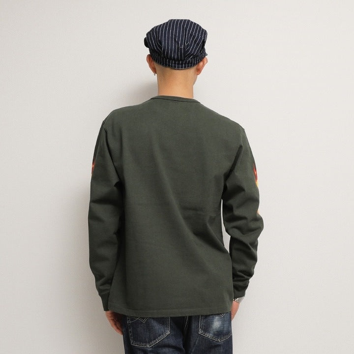 Flame Sleeve Tee【AB13233】