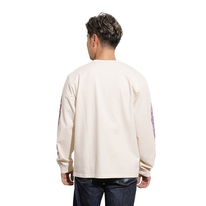 【Coming Soon】Flame Sleeve Tee【AB21234】
