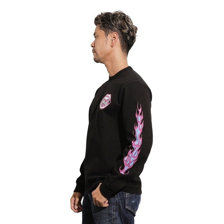 【Coming Soon】Flame Sleeve Tee【AB21234】
