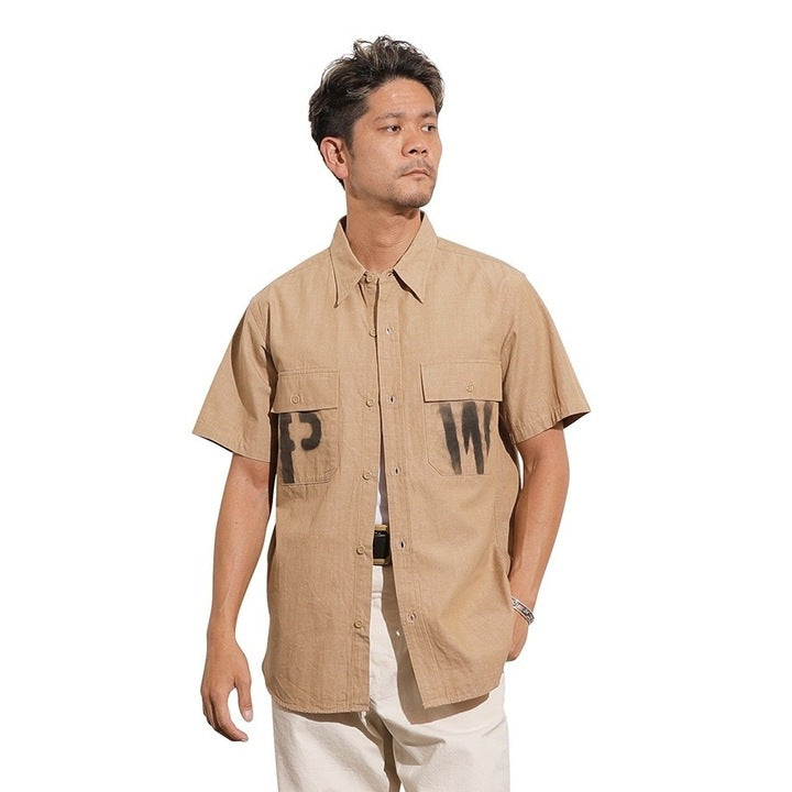 【Coming soon】S/S Officer Shirt PW Stencil Custom【CT21114B】
