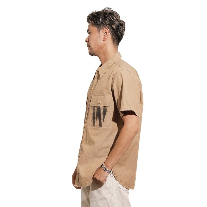 【Coming soon】S/S Officer Shirt PW Stencil Custom【CT21114B】